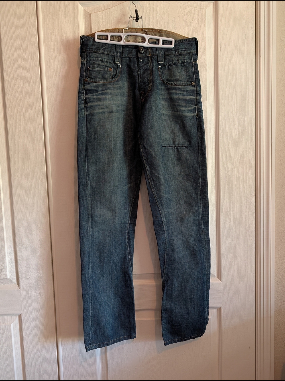G-Star Men's Faded Blue Straight Jeans From Europe SZ 33/32